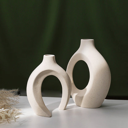Chic Boho Ceramic Vases Set