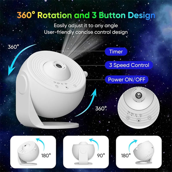 Starry Night Galaxy Projector